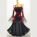 black ballroom and smooth dance dress