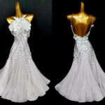 white ballroom dress