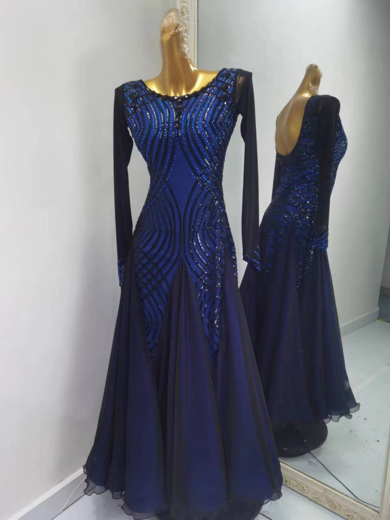 B0060A-front Ballroom and Smooth Dance Dress