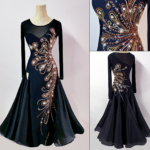 ballroom dress with crystals