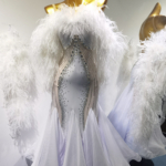white ballroom dance dress