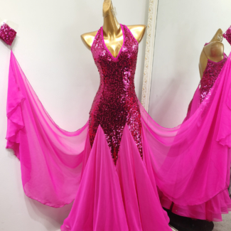 Ballroom and Smooth Dance Dress with Optional Floats