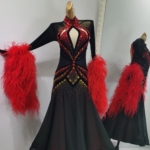 black ballroom and smooth dance dress