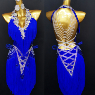Blue Latin Dance Dress