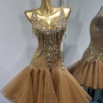 Bronze Latin Dance Dress