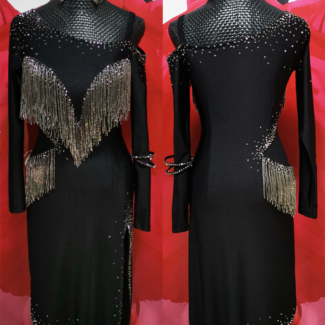 Black Latin Dance Dress