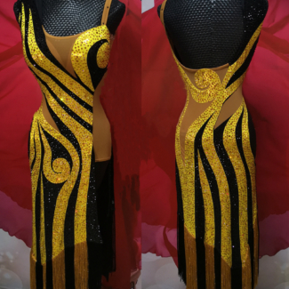 Latin Dance Dress with Fringe