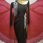 Black Latin and Rhythm dance dress