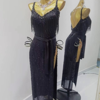 Black Latin Dance Dress