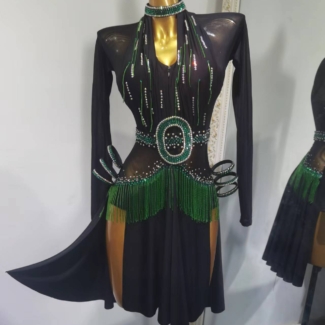 Black Latin Dance Dress