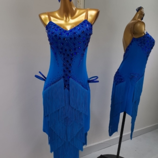 Dance Dress with Layered Fringe