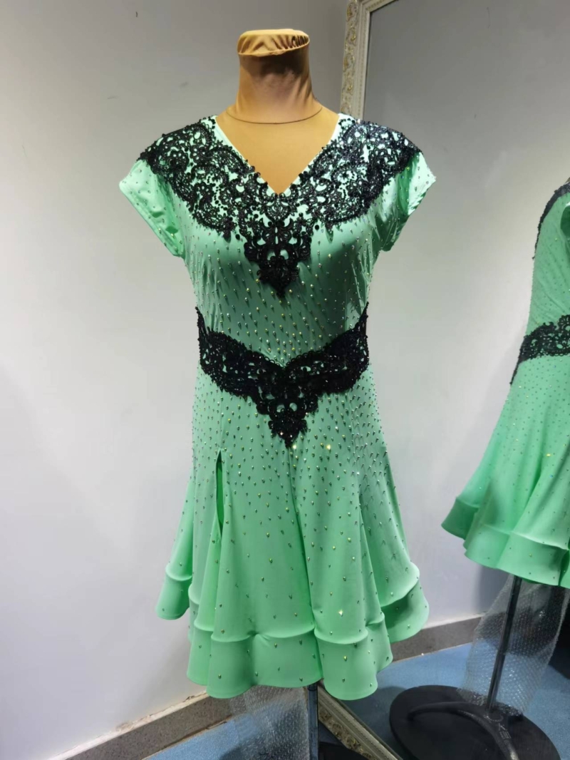 L0048-front Latin and Rhythm Dance Dress