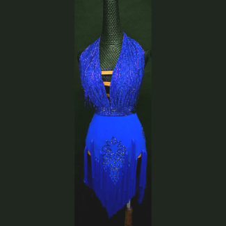 Dance Dress with Beaded Fringe