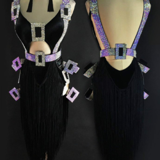 Black Latin Dance Dress