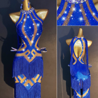 Dance Dress with Layered Fringe