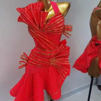 Dance Dress with Flared Skirt
