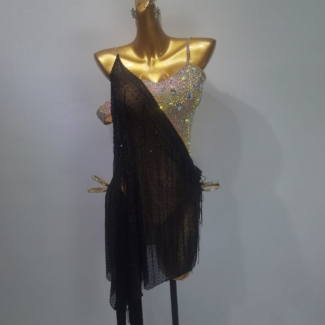 Black Latin Dance Dress