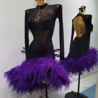 Black Latin Dance Dress