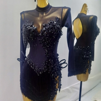 Black Latin Dance Dress