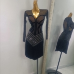 dance dress with fringe and crystals