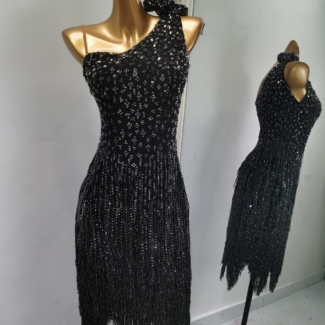 Black Latin Dance Dress