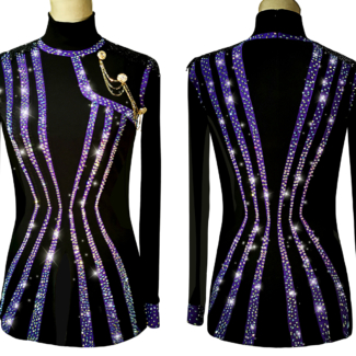men's Latin dance shirt