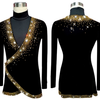 Men’s Black Latin and Rhythm Dance Shirt