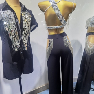 men’s Latin dance shirt