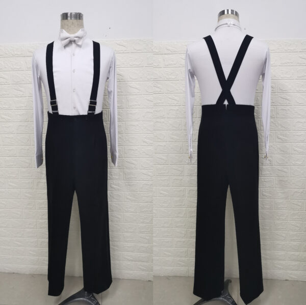 Men's tail suit for ballroom dance and American smooth dance and tail shirt - Image 2